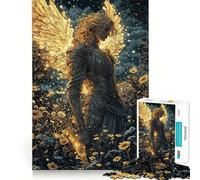 Puzzle "Guerriero angelico al chiaro di luna" da 1000 pezzi,gioco creativo che stimola la mente Componenti robusti e facili da tagliare,ideale per i viaggi Gioco di logica,regalo perfetto (38x52cm)