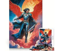 Puzzle "Guerriero Angelico Michele" da 1000 pezzi per adolescenti, stimolante per la mente, facile da usare, taglio uniforme, elegante regalo di Natale (50x75cm)