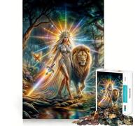 Puzzle "Guerriero della Luce Arcobaleno" per adulti, 1000 pezzi, rompicapo rilassante, attività di assemblaggio, regalo perfetto (50x75cm)
