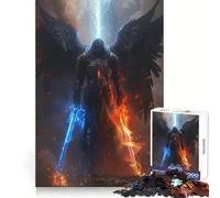 Puzzle Guerriero della Luce e dell'Oscurità per adulti, 1000 pezzi, divertimento intellettuale, hobby rilassante, taglio netto, (38x26cm)