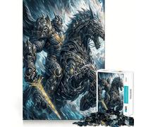 Puzzle "Guerriero della Tempesta" per adulti, 1000 pezzi Pensa in modo intelligente, giocattolo per la casa, divertimento, taglio preciso, decorazione da parete 38x26cm