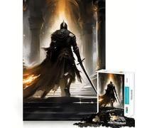 Puzzle Guerriero dell'Oscurità 1000 pezzi Gioco di concentrazione mentale Taglio di precisione Bordi lisci Gioco significativo per costruire connessioni (38x26cm)