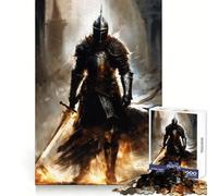 Puzzle "Guerriero dell'Oscurità" per ragazzi, 1000 pezzi, nitido, silenzioso, per svago, taglio uniforme, regalo di Natale unico (38x52cm)