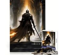 Puzzle "Guerriero dell'Oscurità" per ragazzi, 1000 pezzi, nitido, silenzioso, per svago, taglio uniforme, regalo di Natale unico (50x75cm)