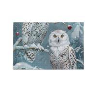 Puzzle Gufi Invernali Puzzle Gioco Casa Parete Artwork Sfida Puzzle per Adulti 1000 Pezzi