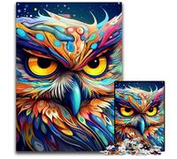 Puzzle Gufo da 1000 pezzi, Puzzle Impossible per adulti, Ideale per adolescenti e collezionisti, Regalo da viaggio, Attività per famiglie 50x75CM/19,68x29,52 pollici