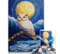 Puzzle Gufo d'oro per adolescenti, aiuta il cervello a esercitare giocattoli avvincenti per coltivare la pazienza Un'opera d'arte 38x26cm
