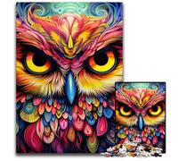 Puzzle Gufo Rosa da 1000 pezzi, Puzzle Impossibile per Adulti, Ideale per Adolescenti e Collezionisti, Regalo da Viaggio, Attività per la Famiglia 50x75CM/19,68x29,52 pollici