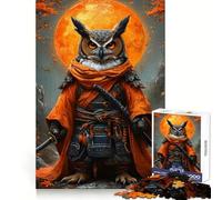 Puzzle Gufo Samurai Guerriero con Spade per Ragazzi 1000 Pezzi Giocattolo Intellettuale Divertimento in Casa Qualità Taglio Creativo Regalo (38x52cm)
