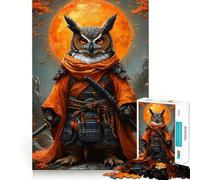Puzzle Gufo Samurai Guerriero con Spade per Ragazzi 1000 Pezzi Giocattolo Intellettuale Divertimento in Casa Qualità Taglio Creativo Regalo (38x52cm)