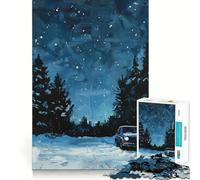 Puzzle "Guida notturna nel bosco" per adolescenti, 1000 pezzi, gioco per allenare la mente, rilassante, con immagini da assemblare, una piacevole sorpresa (38x26cm)