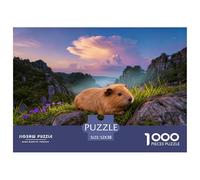 Puzzle Guinea Pig 1000 Pezzi Per Adulti, Allenamento Per La Mente,gioco Rilassante Puzzles Con Stone Forest Plants, Regalo Originale 52x38cm/1000pcs