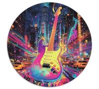 Puzzle Guitar 1000 Pezzi in cartone Per Adulti Gioco Da Interno Puzzle Guitar City Street Regalo Per Bambini 1000pcs (67.5x67.5cm)