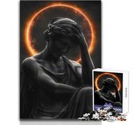 Puzzle Halo con statua greca eclissata, 1000 pezzi, per adolescenti, gioco di apprendimento del pensiero strategico, regalo significativo ideale per qualsiasi evento, dimensioni 50x75cm