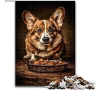 Puzzle Happy Corgi da 1000 pezzi per adulti e adolescenti, giocattolo educativo intellettuale decomprimente, gioco educativo per compleanni e Natale (50x75cm)
