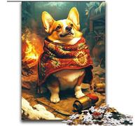 Puzzle Happy Corgi da 2000 pezzi per adulti, gioco stimolante e gioco in famiglia, regalo di compleanno, regali, arte murale (70x100cm)