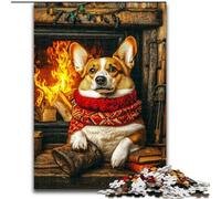 Puzzle Happy Corgi per adulti e adolescenti, 1000 pezzi, aiuta il cervello a esercitare i giocattoli avvincenti per coltivare la pazienza, gioco di sfida unico (50x75cm)
