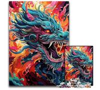 Puzzle Happy Dragon per adulti, 1000 puzzle difficili per adulti, gioco creativo per famiglie e decorazioni per la casa, regalo di Natale perfetto per adolescenti, 26X38CM/10,23x14,96 pollici.