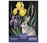 Puzzle Hare 1000 Pezzi in Cartone Per Bambini E Adulti Impegnativo Divertente Puzzles Hare Iris Idea Regalo 70x50cm/1000pcs