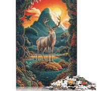 Puzzle "Hart of The Wild" Relax Challenge, puzzle rettangolare in carta per bambini e bambine, regalo per la festa del papà, 1000 pezzi (75x50 cm)
