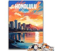 Puzzle Hawaii Honolulu 2000 pezzi per adolescenti, gioco stimolante, giocattoli, decorazione da parete, regali unici per compleanno e Natale 2000 pezzi (70x100cm)
