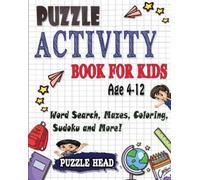 Puzzle Head Puzzle Activity Book for kids Age 4-12 (Tascabile)