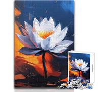 Puzzle Heavenly Lotus da 1000 pezzi per adolescenti, gioco per lo sviluppo del pensiero logico, ottimo regalo per momenti significativi, dimensioni 38x26cm