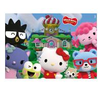Ravensburger - Puzzle Hello Kitty, Collezione Giant Pavimento, Idea Regalo per Bambini 3+ Anni, Gioco Educativo e Stimolante, 24 Pezzi Giganti, 70x50 cm