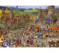 Heye - Puzzle François Ruyer: Le battaglie dei conigli - 1000 Pezzi