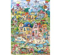 Puzzle Heye città felice buon giorno 1000 pezzi