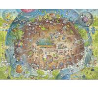 Puzzle HEYE Zoo Pazza - Padiglione cosmico 1000 pezzi