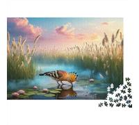 Puzzle Hoopoe 1000 Pezzi Per Bambini E Adulti, Gioco Educativo, Impegnativo Puzzles Con Reed Bed, Regalo Per Bambini E Adulti 52x38cm/1000pcs