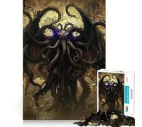Puzzle horror antico da 1000 pezzi per adulti,esercizio mentale,taglio di precisione,bordi lisci,rilassante attività di gruppo al chiuso (38x26cm)