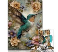Puzzle Hummingbird da 1000 pezzi per adulti, aiuta il cervello ad allenarsi, giocattoli avvincenti per coltivare la pazienza, gioco di sfida unico (50x75cm)