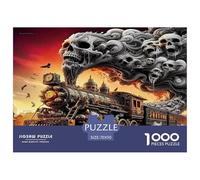 Puzzle Husky Casetta innevata Puzzle 1000 pezzi Carta riciclata per donne Divertente attività educativa per la casa Ottimo regalo 75x50cm/1000pcs