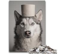 Puzzle Husky che gioca con la carta igienica,2000 pezzi per adolescenti,per ammazzare il tempo durante le vacanze a casa Ogni pezzo è unico Gioco divertente e stimolante per tutta la famiglia