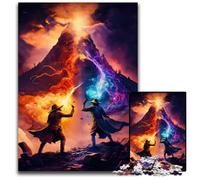 Puzzle "I maghi del vulcano" da 1000 pezzi per adulti, in cartone, attività per famiglie, rompicapo, decorazioni per la casa, regalo di Natale, 26X38CM/10,23x14,96 pollici.