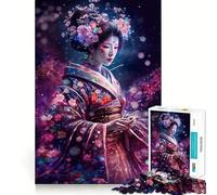 Puzzle "I misteri dell'arte delle geishe" da 1000 pezzi per adulti, ideale come regalo, gioco di logica, attività per momenti di condivisione, taglio preciso, sorpresa di compleanno (38x52cm)