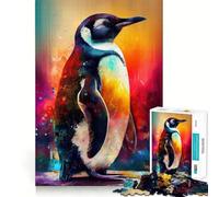 Puzzle "I Pinguini Socievoli" da 1000 pezzi per adulti, gioco stimolante per la mente, per momenti di relax, con disegni nitidi e da collezione 38x52cm