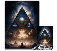 Puzzle "I segreti della piramide" da 1000 pezzi, puzzle impegnativo, rompicapo e decorazione per la casa, regalo perfetto per le feste, 26X38CM/10,23x14,96 pollici.