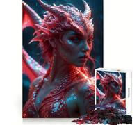 Puzzle ibrido "Donna Drago Sexy" da 1000 pezzi per adolescenti, gioco per allenare la mente, divertente e rilassante, da assemblare, regalo perfetto 38x26cm