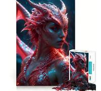 Puzzle ibrido "Donna Drago Sexy" da 1000 pezzi per adolescenti, gioco per allenare la mente, divertente e rilassante, da assemblare, regalo perfetto 38x26cm