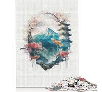 Puzzle iconico giapponese 4 per adulti, gioco educativo, regalo per bambini dai 12 anni in su, 1500 pezzi (85x57 cm)