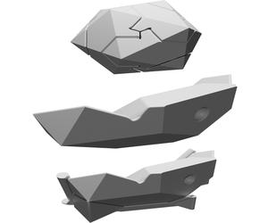 Puzzle Icosaedro Geometria Sacra Rompicapo Stampato 3D Scatola Segreta Nascondi