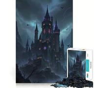 Puzzle "Il castello oscuro sulla scogliera" da 1000 pezzi per ragazzi Gioco di logica, momento di relax, design di qualità, regalo perfetto 50x75cm