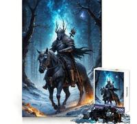 Puzzle "Il Cavaliere nel Bosco" da 1000 pezzi per ragazzi, gioco di logica, momento di relax, bordi di qualità, regalo perfetto 50x75cm
