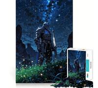Puzzle "Il cavaliere sotto le stelle" per adulti, 1000 pezzi, stimola la memoria, momento di relax, assemblaggio, lista dei desideri di Babbo Natale 38x52cm