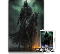 Puzzle "Il Cavallo Nero dei Morti" da 1000 pezzi per adolescenti, gioco educativo per lo sviluppo delle competenze, regalo perfetto per momenti speciali, dimensioni 38x52cm