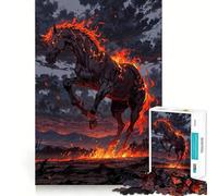 Puzzle "Il Cavallo Oscuro dell'Apocalisse" da 1000 pezzi per adolescenti Gioco di logica, momento di relax, bordo di qualità, regalo perfetto 50x75cm