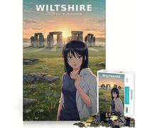 Puzzle "Il Cerchio Eterno dell'Alba" per ragazzi, 1000 pezzi, gioco cognitivo, hobby tranquillo, bordo premium, regalo di Natale 50x75cm